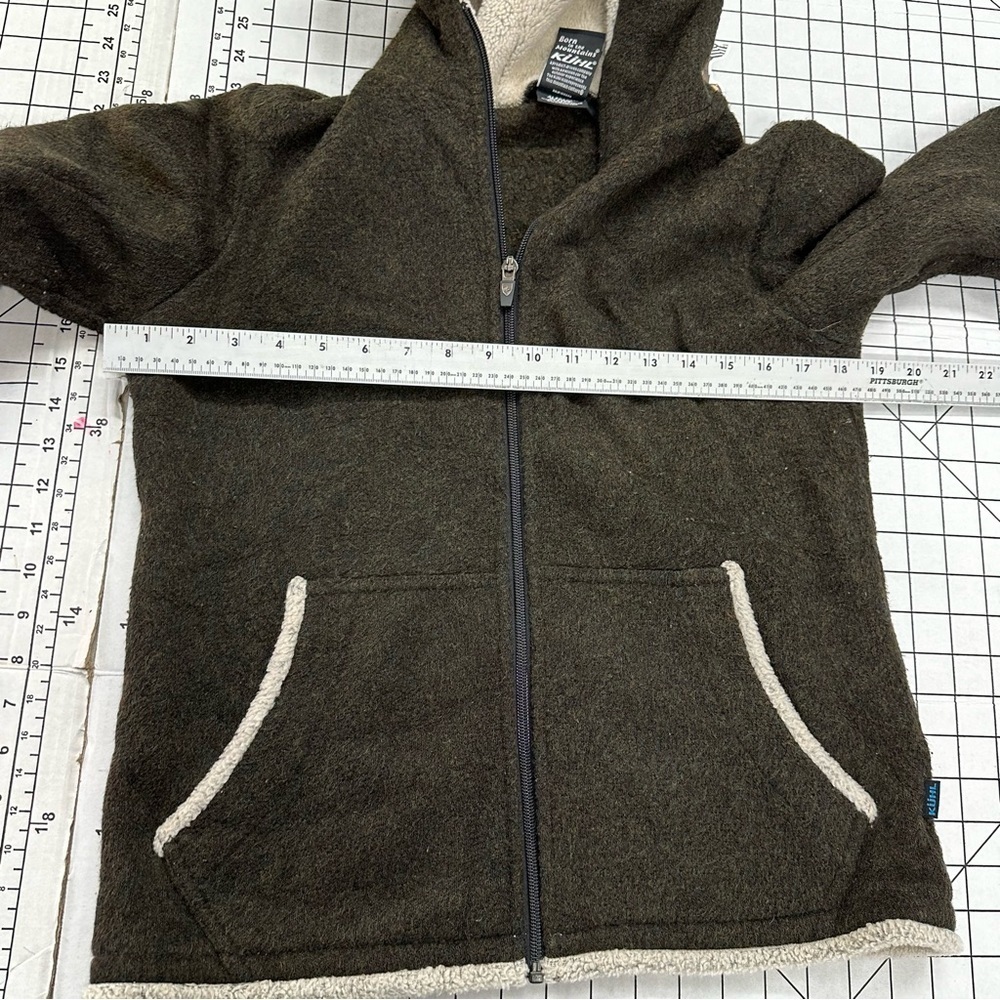 Kuhl sz medium full zip Alfpaca fleece hooded sweater A2 - Picture 3 of 6